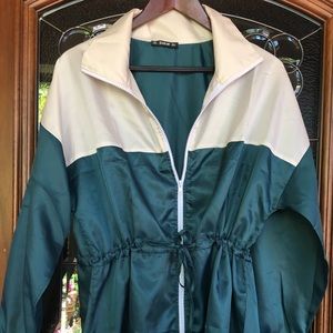 NEW Two-Tone drawstring windbreaker